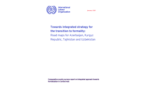 Towards integrated strategy for the transition to formality: Road maps ...